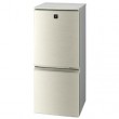 シャープ 137L 2ドア冷蔵庫（ゴールド系）SHARP　プラズマクラスター冷蔵庫 SJ-PD14X-N